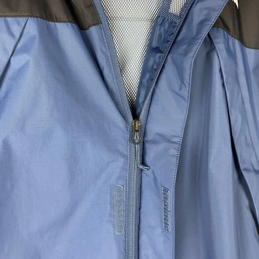 The North Face Antora DryVent Rain Jacket Hooded Blue Black Mens XL Waterproof